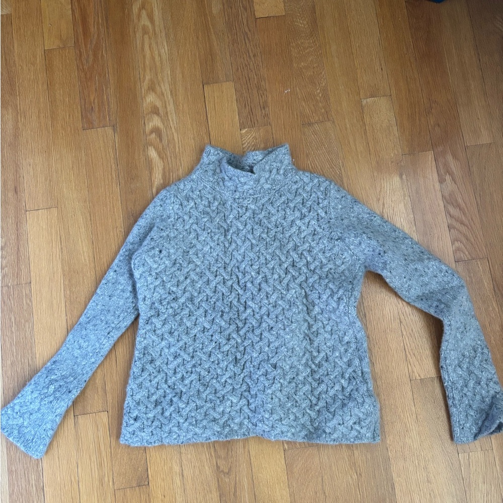 Irelands Eye Wool Cashmere Gray Women's Sweater